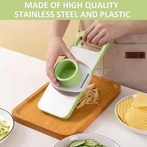 Multifunctional 5-Blade Vegetable Cutter & Grater | Stainless Steel Kitchen Tool